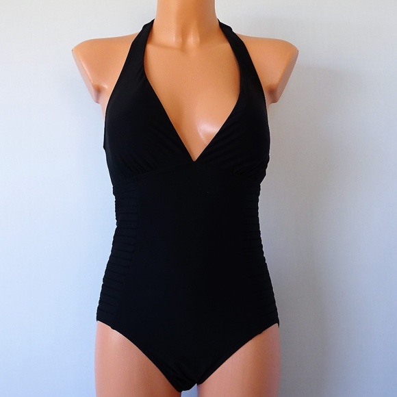 Calvin Klein Other - Calvin Klein NWT Black Pleated One Piece Swimsuit